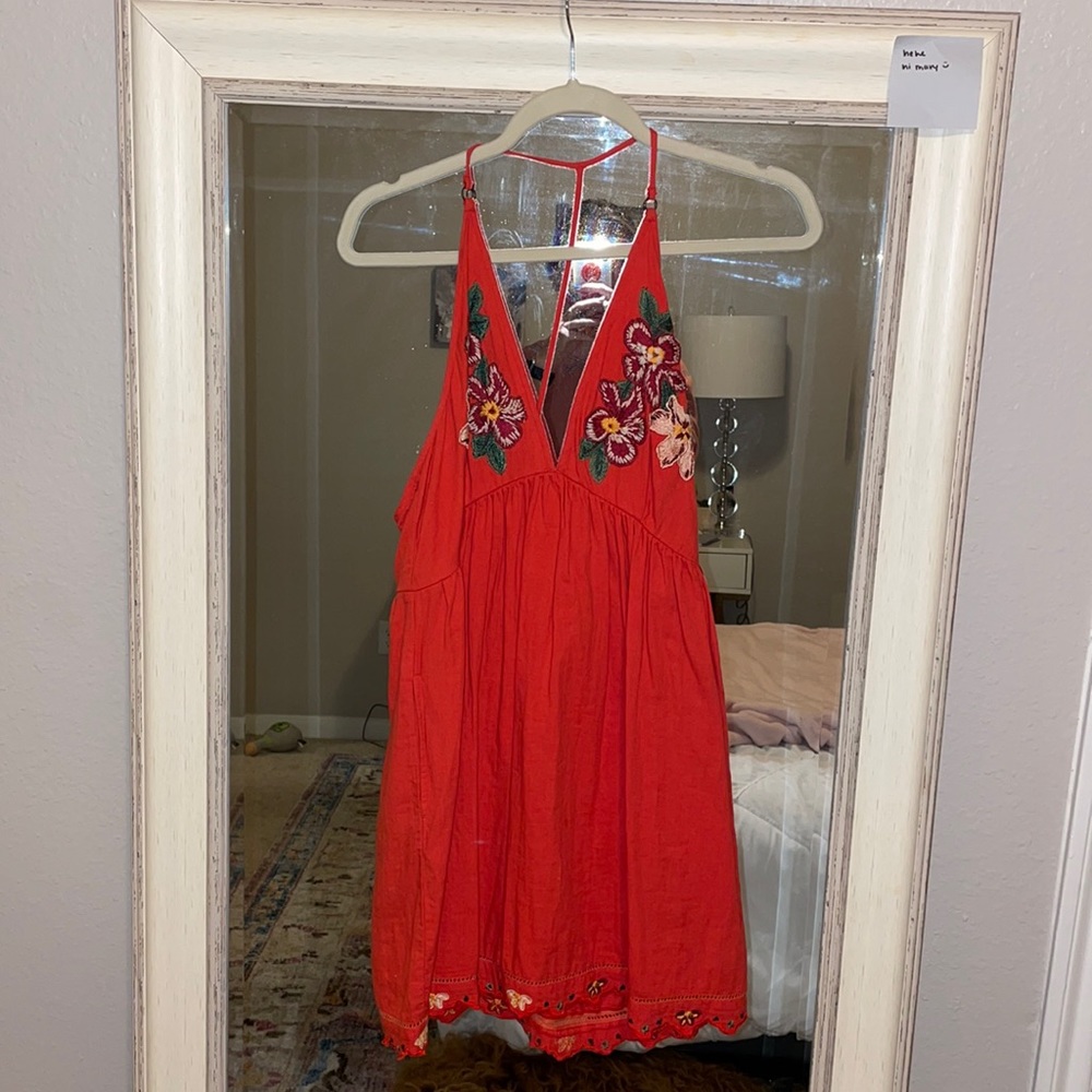 Free People Coral Dress Size Small